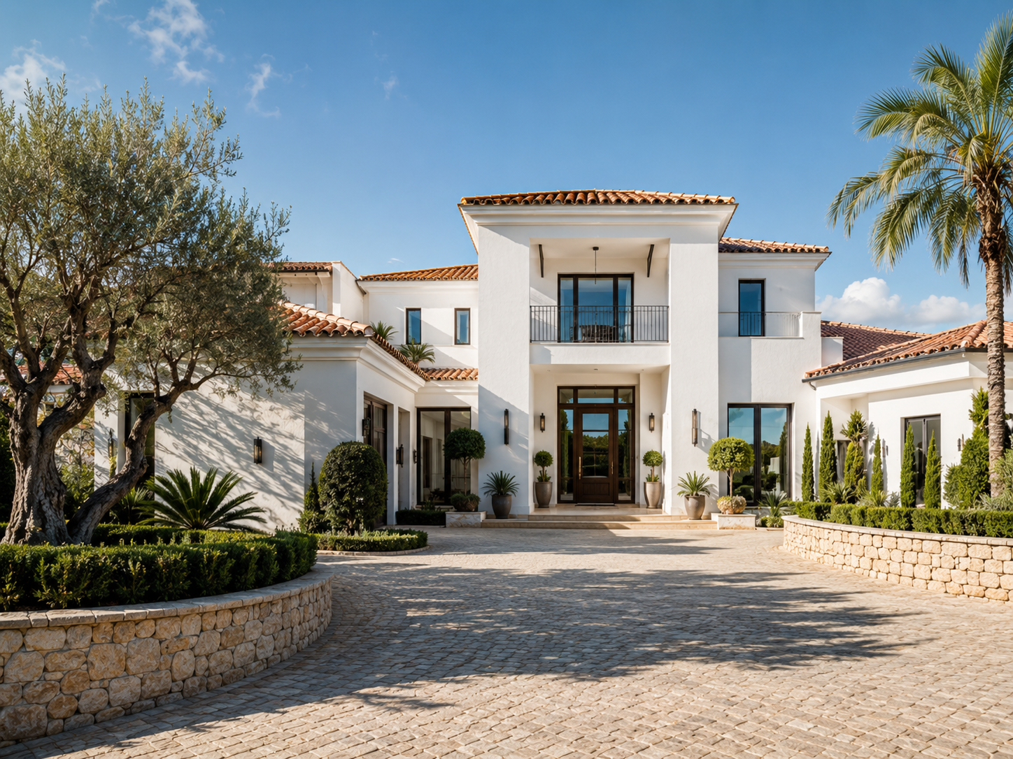 Mediterranean villa monitored while owners are away